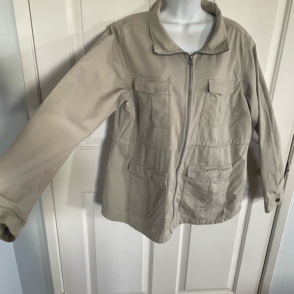Columbia Tan Short-Jacket-XL